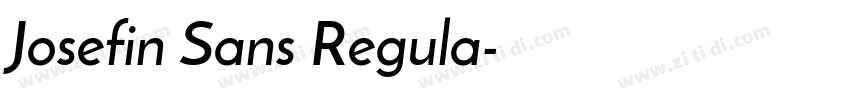 Josefin Sans Regula字体转换